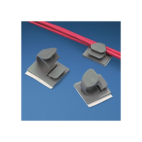 Cable Clip, Nylon 6/6, 3/4 in Bundle Dia., Natural, 1.48 in L, 50 PK
